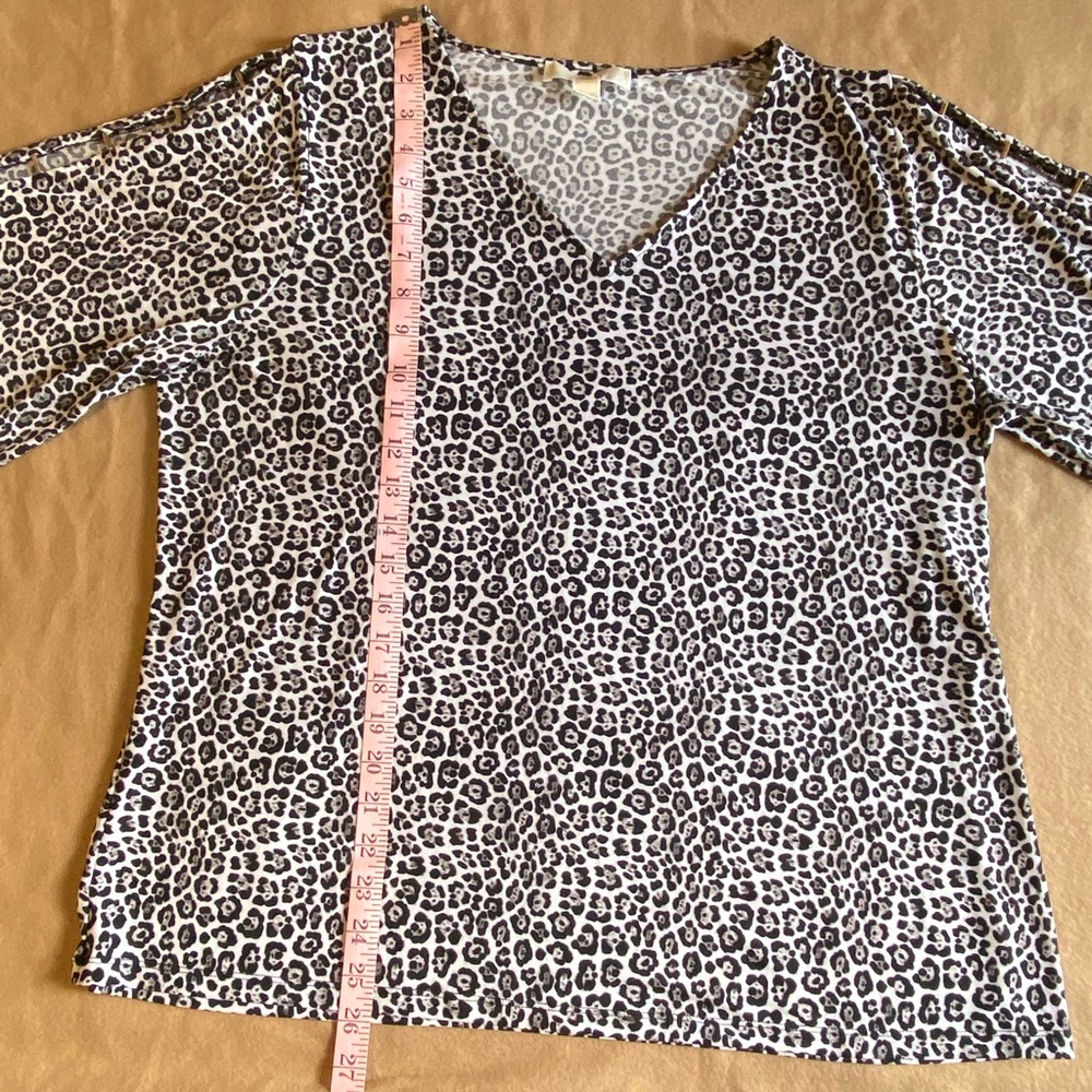 Michael Kors leopard print top 1X